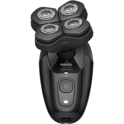 Бритва електр. для голови  Philips роторна Pro Series 5000, бритв.головок-4, Li-Ion, сух.+волог., чорний