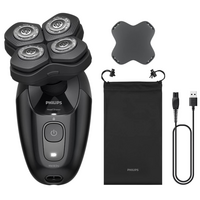 Бритва електр. для голови  Philips роторна Pro Series 5000, бритв.головок-4, Li-Ion, сух.+волог., чорний