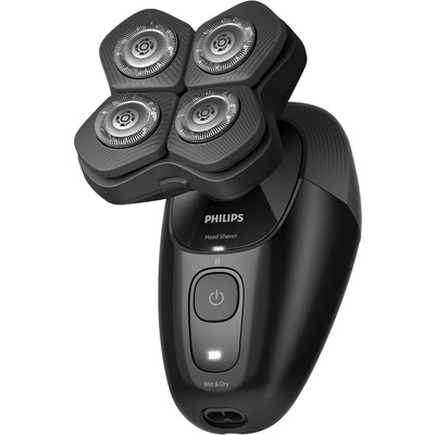 Бритва електр. для голови  Philips роторна Pro Series 5000, бритв.головок-4, Li-Ion, сух.+волог., чорний