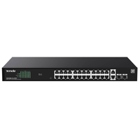 Коммутатор Tenda TEG2228P-24-410W (26xGE LAN, 2xGE SFP, 24xPoE, Cloud Managed, steel case)