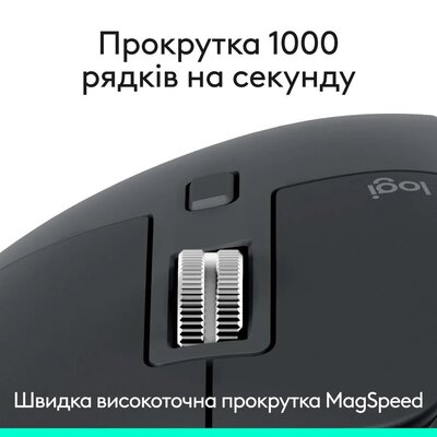 Мышь Bluetooth Logitech MX Master 3S Performance BE Graphite (910-007501)