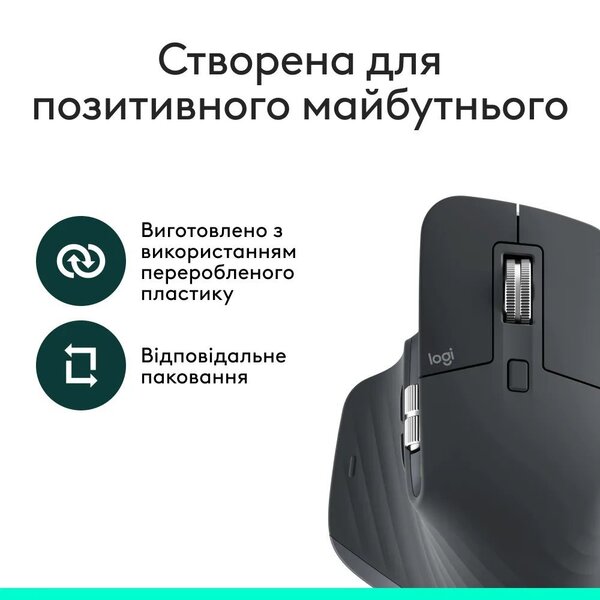 Миша Bluetooth Logitech MX Master 3S Performance BE Graphite (910-007501)