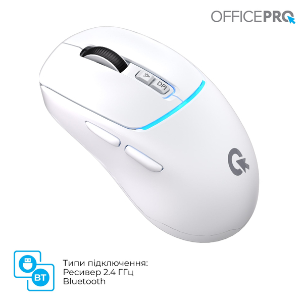 Мышь беспроводная OfficePro M468W White