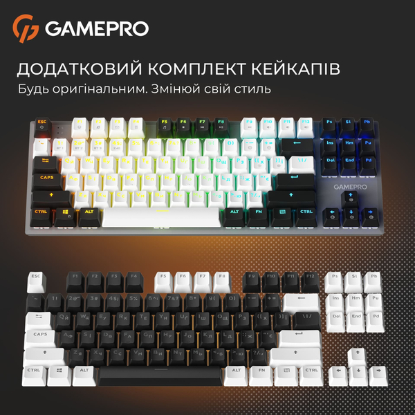 Клавиатура беспроводная GamePro Genesis Joker Pro MK124G Pro Gray