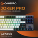 Клавиатура беспроводная GamePro Genesis Joker Pro MK124G Pro Gray