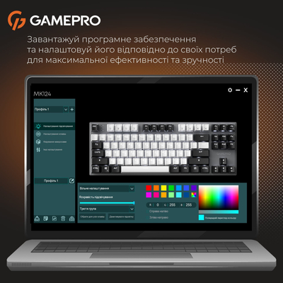 Клавиатура GamePro Genesis Joker MK124G Outemu Red Swithes USB Gray