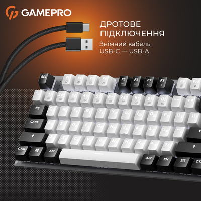 Клавиатура GamePro Genesis Joker MK124G Outemu Red Swithes USB Gray