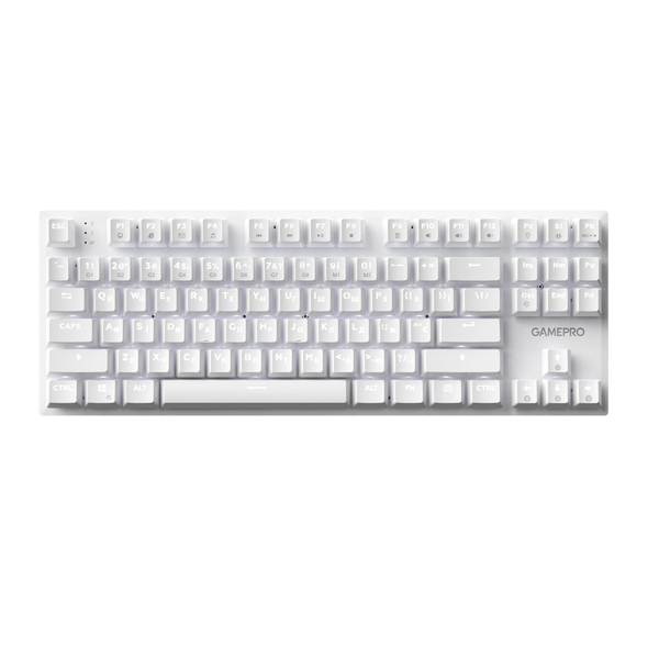 Клавиатура GamePro Genesis Joker MK124W Outemu Red Swithes USB White