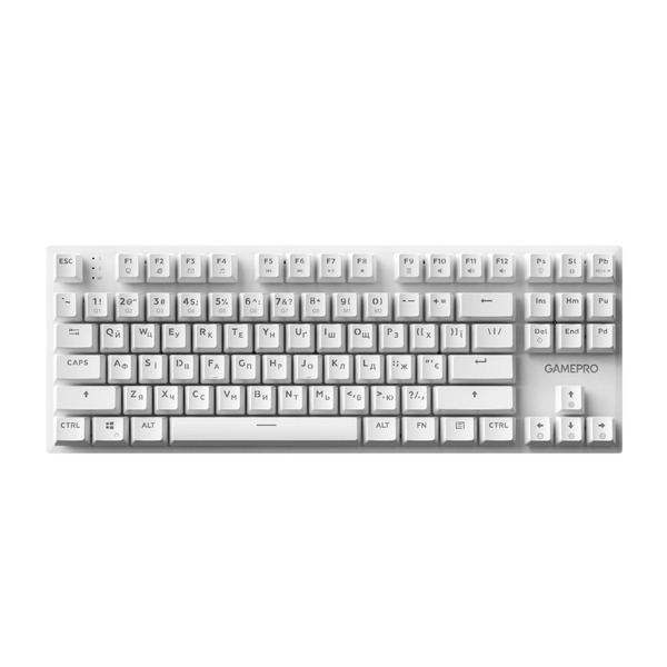 Клавиатура GamePro Genesis Joker MK124W Outemu Red Swithes USB White