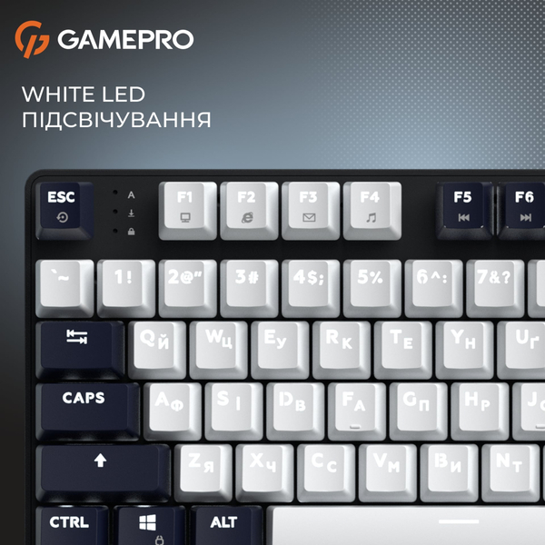 Клавиатура GamePro Genesis Metallic MK110B Outemu Red Swithes USB Black