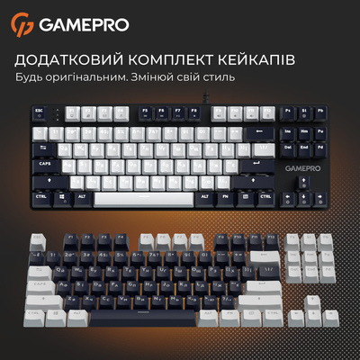 Клавиатура GamePro Genesis Metallic MK110B Outemu Red Swithes USB Black