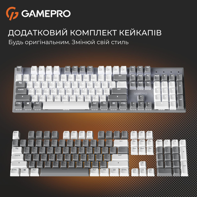 Клавиатура GamePro Genesis Metallic MK144G Outemu Red Swithes USB Gray