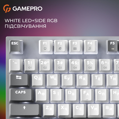 Клавиатура GamePro Genesis Metallic MK144G Outemu Red Swithes USB Gray