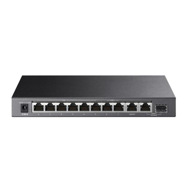 Комутатор TP-LINK  TL-SG1210PP 10xGE (PoE), 1xSFP, 123Вт, Некерований
