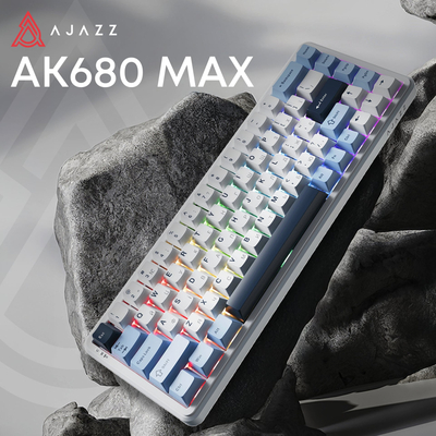 Клавиатура Ajazz AK680 MAX Magnetic Switch RGB USB White (AK680-M-BWD-AW)