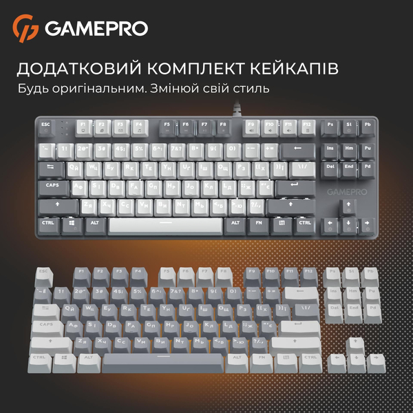 Клавиатура GamePro Genesis Metallic MK110G Outemu Red Swithes USB Gray