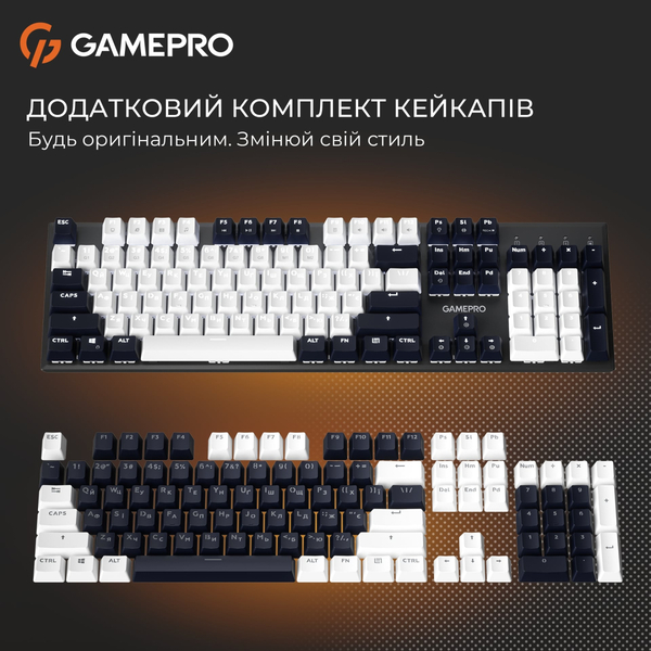 Клавиатура GamePro Genesis Metallic MK144B Outemu Red Swithes USB Black