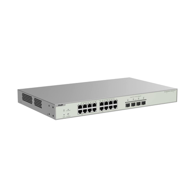Коммутатор Ruijie Reyee RG-NBS3300-16MG4XS-HP (16x2,5GE PoE+, 4xSFP+, max PoE 370W, Desktop Steel Case, Ruijie Cloud, L2+)