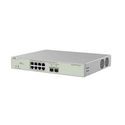Коммутатор Ruijie Reyee RG-NBS3300-8MG2XS-P (8x2,5GE PoE+, 2xSFP+, max PoE 240W, Desktop Steel Case, Ruijie Cloud, L2+)