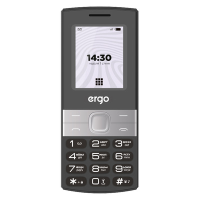 Мобильный телефон Ergo B185 Dual Sim Black; 1.77 (160х120) TFT / кнопочный моноблок / Unisoc SC6531E / ОЗУ 32 МБ / 32 МБ встроенной + microSD до 32 ГБ / камера 0.3 Мп / 2G (EDGE) / Bluetooth / 118.4x49.5x12.95 мм, 80 г / 1000 мАч / черный