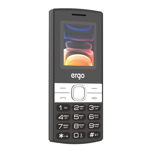 Мобильный телефон Ergo B185 Dual Sim Black; 1.77" (160х120) TFT / кнопочный моноблок / Unisoc SC6531E / ОЗУ 32 МБ / 32 МБ встроенной + microSD до 32 ГБ / камера 0.3 Мп / 2G (EDGE) / Bluetooth / 118.4x49.5x12.95 мм, 80 г / 1000 мАч / черный