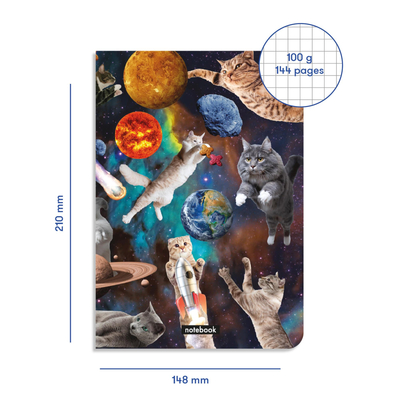 Блокнот Orner Коты в открытом космосе (orner-1565)