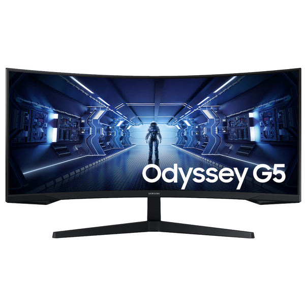 Монітор Samsung 34 Odyssey G5 C34G55TWW D-Sub, 2xHDMI, DP, VA, 3440x1440, 21:9, 165Hz, 1ms, CURVED