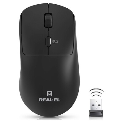 Мышь беспроводная REAL-EL RM-317W Black