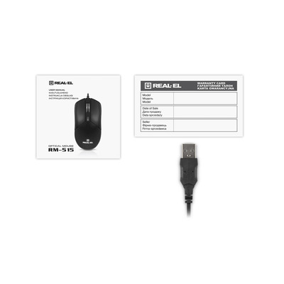 Мышь REAL-EL RM-515 Black