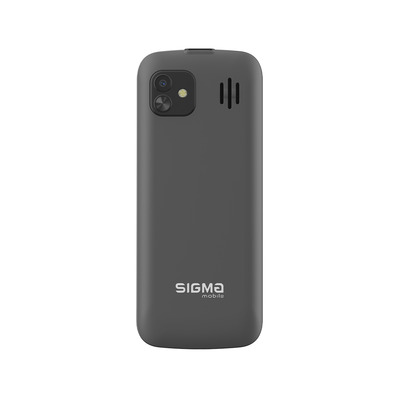 Мобильный телефон Sigma mobile X-style 242 Lucky Grey; 2.4" (320х240) TN / кнопочный моноблок/ Spreadtrum SC6531E / microSD до 32 ГБ / камера 0.3 Мп / 2G (GSM) / Bluetooth / 125х55х15 мм, 104 г / 2500 мАч / серый
