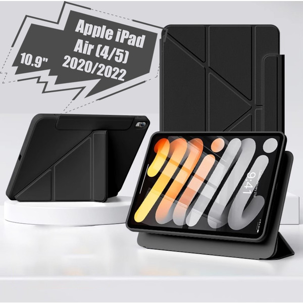 Чехол-книжка BeCover Ultra Slim Origami Flex для Apple iPad Air 4/5 10.9 (2020/2022) Black (712973)