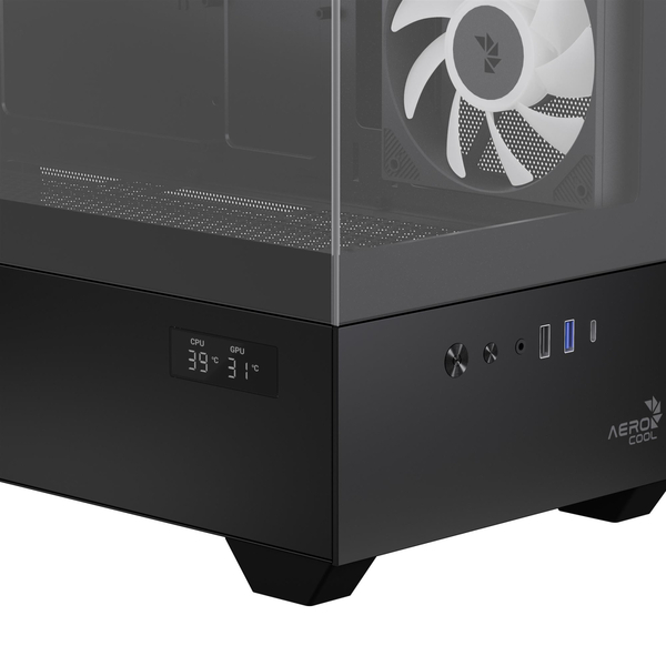 Корпус AeroCool P300D Digi-G-BK-v1 Black (ACCS-PN05033.11)