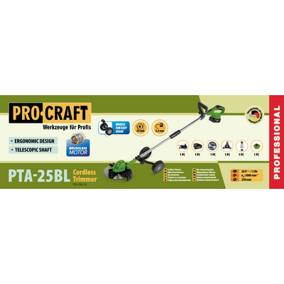Акумуляторний тример Procraft PTA25BL (1 акб)
