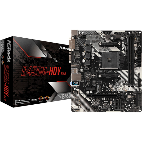 Материнська плата ASRock B450M-HDV R4.0