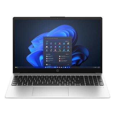 Ноутбук HP 250R G10 (B3AF9AT); 15.6 FullHD (1920x1080) IPS LED матовый / Intel Core 5 120U (1.4 - 5.0 ГГц) / RAM 16 ГБ / SSD 512 ГБ / Intel Graphics / без ОП / BT / Wi-Fi / веб-камера / DOS / 1.59 кг / серебристый / подсветка клавиатуры