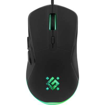 Мишка Defender Arga GM-049, 6кн. 3600 dpi, +коврик, rainbow, чорна