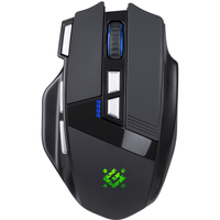 Мишка Defender Knight GM-885, бездротова, ігрова, 8кн., 3200 dpi., 400 mAh, чорна