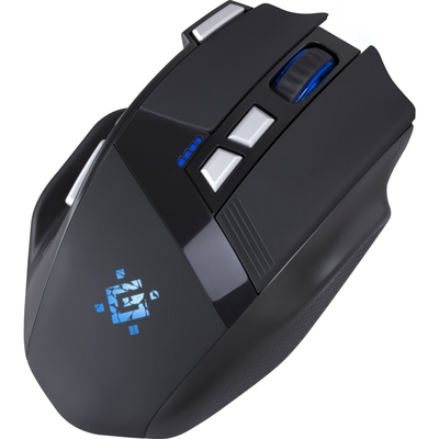 Мишка Defender Knight GM-885, бездротова, ігрова, 8кн., 3200 dpi., 400 mAh, чорна