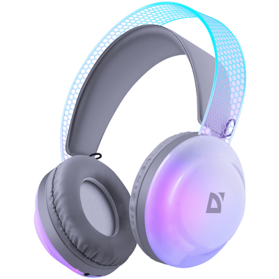 Наушники Defender FreeMotion B651 Bluetooth+3,5мм+USB-C, RGB White