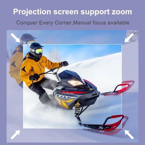 Проектор H96 MAX B12 LED LCD FullHD 330AL 16:9 H700 2G/16G Android 11.0 HDMI WiFi BT чорний