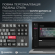 Клавіатура бездротова GamePro Asgard Ragnar Keychron Super Red Switch Black (MK285BK)