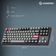 Клавіатура бездротова GamePro Asgard Ragnar Keychron Super Red Switch Black (MK285BK)