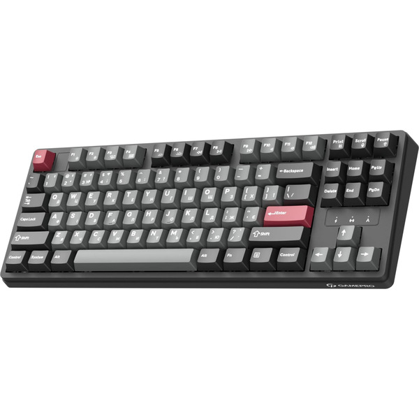 Клавіатура бездротова GamePro Asgard Ragnar Keychron Super Red Switch Black (MK285BK)