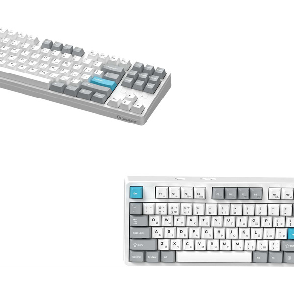 Клавіатура бездротова GamePro Asgard Ragnar Keychron Super Red Switch White (MK285WH)