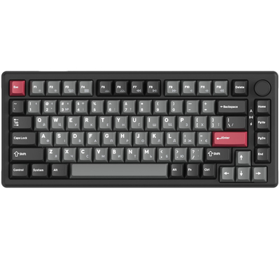 Клавиатура беспроводная GamePro Asgard Yord Keychron Super Red Switch Black (MK266BK)