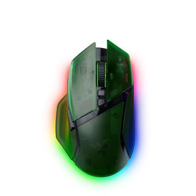 Миша Razer Basilisk V3 Pro 35K, RGB, USB-A/WL/BT, Phantom Green Ed.