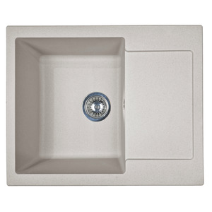 Мийка кухонна Adamant Minimal, штучний камінь, прямокут., з крилом, 615х495х200мм, чаша - 1, врізна, Avena