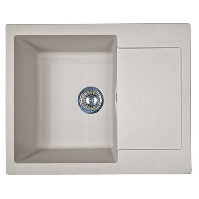 Мийка кухонна Adamant Minimal, штучний камінь, прямокут., з крилом, 615х495х200мм, чаша - 1, врізна, Avena