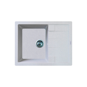 Мийка кухонна Adamant Anila, штучний камінь, прямокут., з крилом, 645х495х200мм, чаша - 1, врізна, Old stone