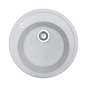 Мийка кухонна Adamant Sun, штучний камінь, кругла, без крила, 510x200мм, чаша - 1, врізна, Old stone